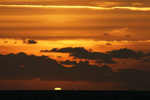 rayon vert soleil, photo pascal lando